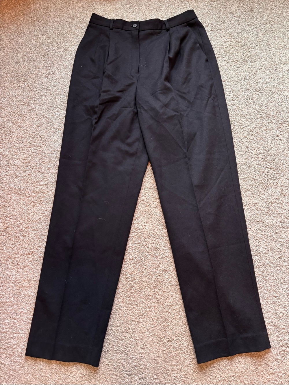 Pendleton Black Dress Pants Classic Pleated Trousers